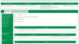 SS Web Sistem Informasi  Perkara (SIPP). Foto: Alvacino 